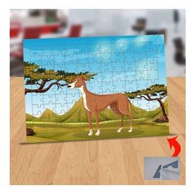 130824622 Ormandaki Sevimli Köpek 99 Parça Puzzle Yapboz Tablo