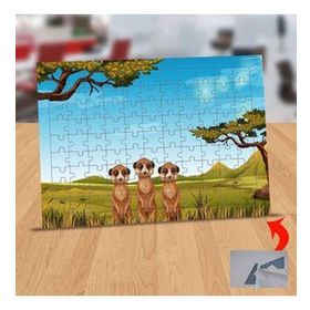 130824635 Üçüz Sevimli Sincap 99 Parça Puzzle Yapboz Tablo