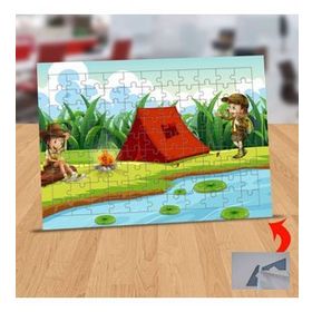 130824800 Çadır Kuran Kampçılar 99 Parça Puzzle Yapboz Tablo
