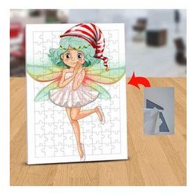 130825133 Şapkalı Sevimli Peri 99 Parça Puzzle Yapboz Tablo