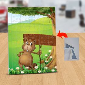 13086701 Ağaç Altında Sincap 99 Parça Puzzle Yapboz Tablo