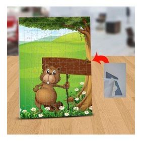 13086701 Ağaç Altında Sincap 99 Parça Puzzle Yapboz Tablo