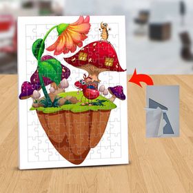 1324568 Mantar Evli Sevimli Karınca 99 Parça Puzzle Yapboz Tablo