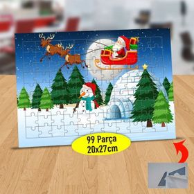 1324841 Kutupta Noel Baba Ve Geyiği 99 Parça Puzzle Yapboz Tablo