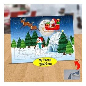 1324841 Kutupta Noel Baba Ve Geyiği 99 Parça Puzzle Yapboz Tablo