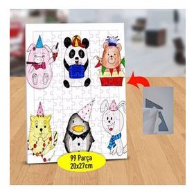 13408067 Yavru Sevimli Hayvanlar 99 Parça Puzzle Yapboz Tablo
