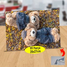1357227 Çimende Yatan Ayıcıklar 99 Parça Puzzle Yapboz Tablo