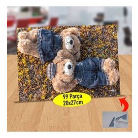 1357227 Çimende Yatan Ayıcıklar 99 Parça Puzzle Yapboz Tablo