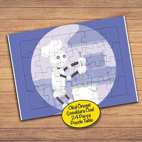 135PZ Aşçı Robot Çocuklara Özel Puzzle Yapboz Tablo