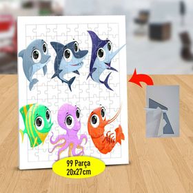 1362 Deniz Canlıları Balık Türleri 99 Parça Puzzle Yapboz Tablo