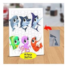 1362 Deniz Canlıları Balık Türleri 99 Parça Puzzle Yapboz Tablo