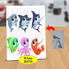 1362 Deniz Canlıları Balık Türleri 99 Parça Puzzle Yapboz Tablo