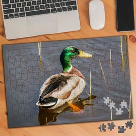1375722 Göldeki Yeşil Kafalı Ördek 240 Parça Puzzle Yapboz