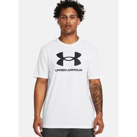1382911-100-UA SPORTSTYLE SS Beyaz Bisiklet Baskılı Erkek T-Shirt