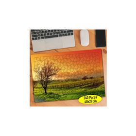 1384659 Kurumuş Ağaç Doğa Manzarası 240 Parça Puzzle Yapboz