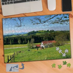 139 Doğa Harikası Çiftlik Evi 240 Parça Puzzle Yapboz Tablo