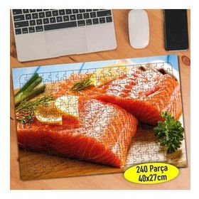 1393095 Somon Balığı Sunumu Yiyecek 240 Parça Puzzle Yapboz