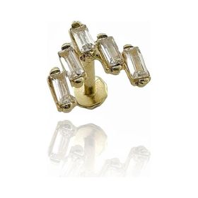 14 Ayar Altın Baget Tragus Küpe
