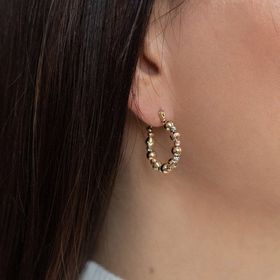 14 Ayar Altın İtalyan Toplu Kadın Küpe