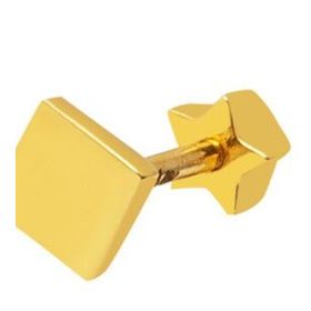14 Ayar Altın Kare Tragus Küpe