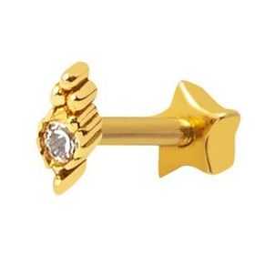 14 Ayar Altın Tragus Piercing Küpe