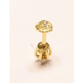 14 Ayar Altın Tragus Piercing Küpe
