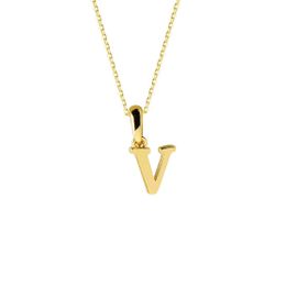 14 Ayar Altın V Harfi Kolye 1,47 gr