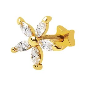 14 Ayar Altın Yıldızlı Tragus Küpe