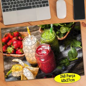 140234 Smoothie Soğuk Meyveli İçecek 240 Parça Puzzle Yapboz
