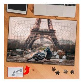 1408957 Pariste Romantik Güvercinler 240 Parça Puzzle Yapboz Tablo
