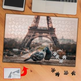 1408957 Pariste Romantik Güvercinler 240 Parça Puzzle Yapboz Tablo