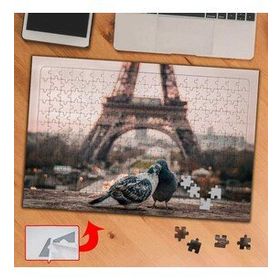 1408957 Pariste Romantik Güvercinler 240 Parça Puzzle Yapboz Tablo