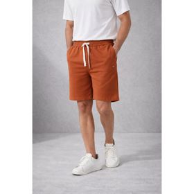 1434 Polo State Erkek Taba Golf Nakışlı 2 Iplik Şort