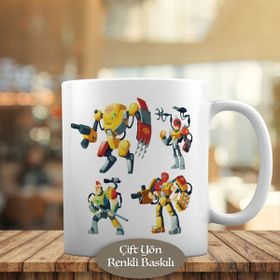1441-2671 Savaşçı Robotlar Kupa Bardak