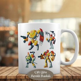 1441-2671 Savaşçı Robotlar Kupa Bardak