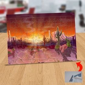 14411624 Çölde Gün Batımı 99 Parça Puzzle Yapboz Tablo