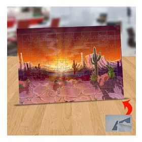 14411624 Çölde Gün Batımı 99 Parça Puzzle Yapboz Tablo