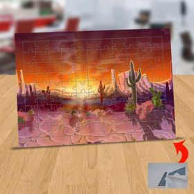 14411624 Çölde Gün Batımı 99 Parça Puzzle Yapboz Tablo