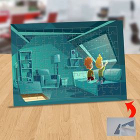 14412527 Gökyüzünü İzleyen Çocuklar 99 Parça Puzzle Yapboz Tablo