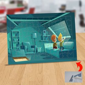 14412527 Gökyüzünü İzleyen Çocuklar 99 Parça Puzzle Yapboz Tablo