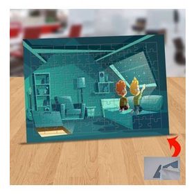 14412527 Gökyüzünü İzleyen Çocuklar 99 Parça Puzzle Yapboz Tablo