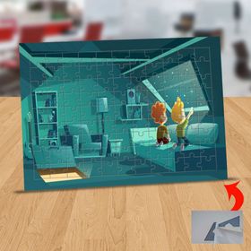 14412527 Gökyüzünü İzleyen Çocuklar 99 Parça Puzzle Yapboz Tablo