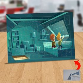 14412527 Gökyüzünü İzleyen Çocuklar 99 Parça Puzzle Yapboz Tablo