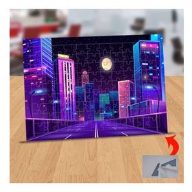 14412588 Dolunay Altında Binalar 99 Parça Puzzle Yapboz Tablo