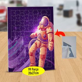 14412661 Boşlukta Süzülen Astronot 99 Parça Puzzle Yapboz Tablo