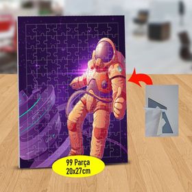14412661 Boşlukta Süzülen Astronot 99 Parça Puzzle Yapboz Tablo
