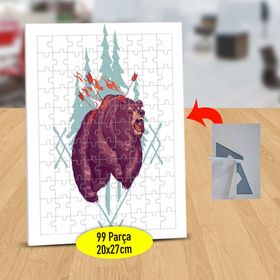 14412762 Hırçın Orman Ayısı 99 Parça Puzzle Yapboz Tablo