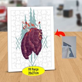 14412762 Hırçın Orman Ayısı 99 Parça Puzzle Yapboz Tablo