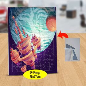 14412763 Gezegen Çevresinde Mekik 99 Parça Puzzle Yapboz Tablo