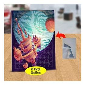 14412763 Gezegen Çevresinde Mekik 99 Parça Puzzle Yapboz Tablo
